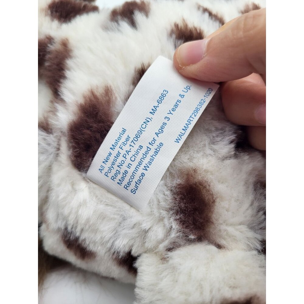 Floppy Lying Brown & White Spotted Horse Cuddle Plush Stuffed Animal - Picture 9 of 10